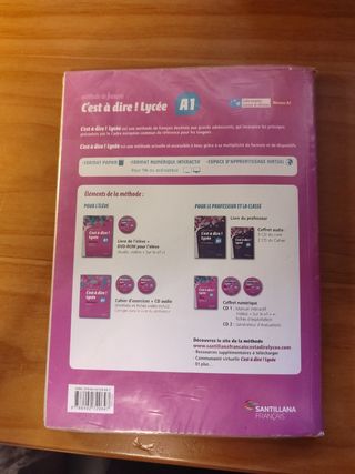 Libro + cuadernillo francés bachillerato