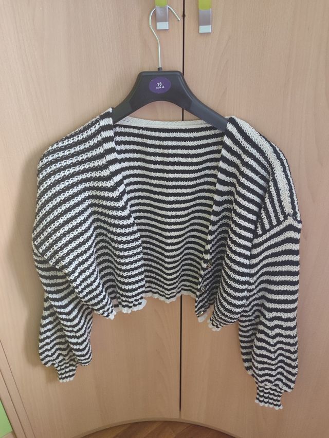 Chaqueta de rayas de punto