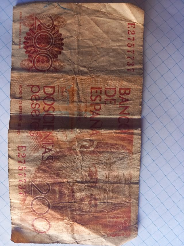 Billetes antiguas