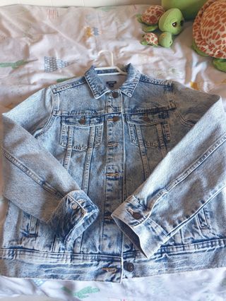 Cazadora vaquera unisex niño/niña.