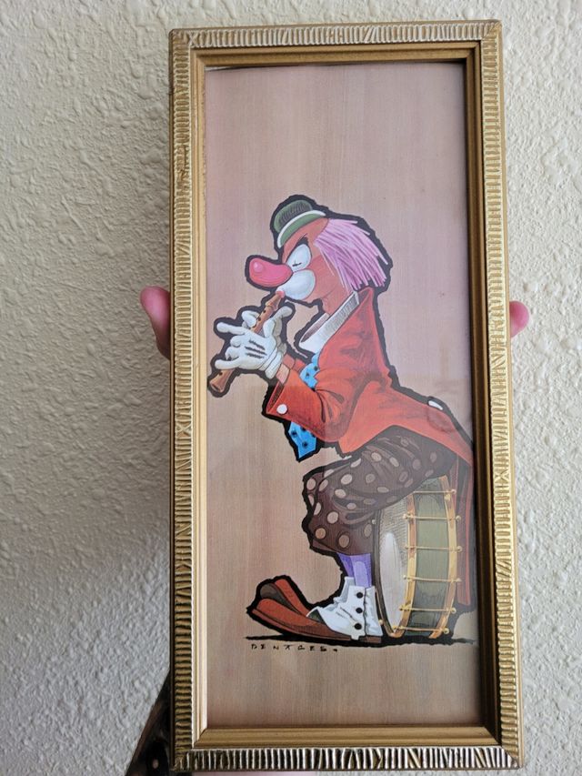 Cuadros payaso y samurai