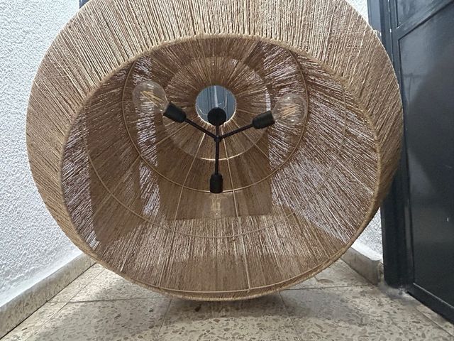 Lampara de techo de yute 80cm