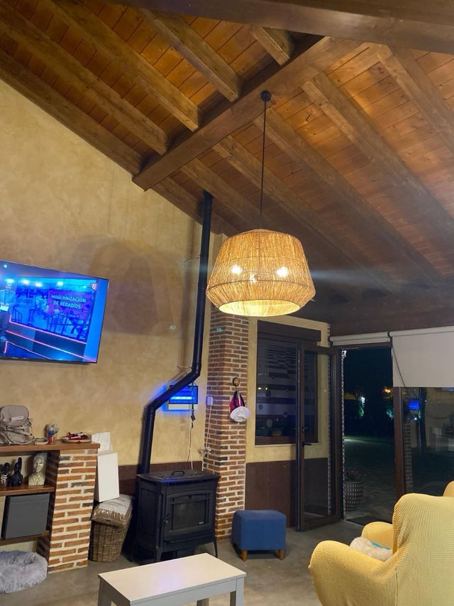 Lampara de techo de yute 80cm