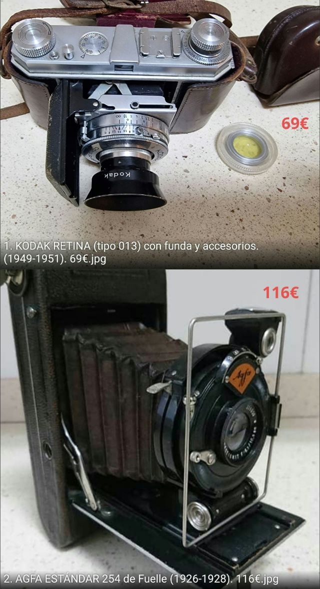 CÁMARAS FOTOGRÁFICAS ANTIGUAS DE COLECCIÓN