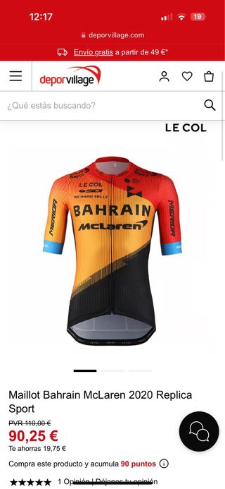 Traje ciclismo Bahrain MacLaren LeCoL/Ale