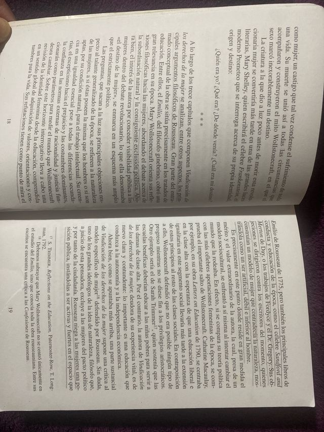 Libro Vindicación de los derechos de la mujer