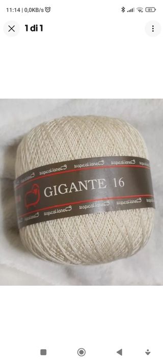GR. 500 cotone 100% GIGANTE 16 Panna