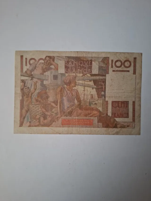 VECCHIA banconota francese.