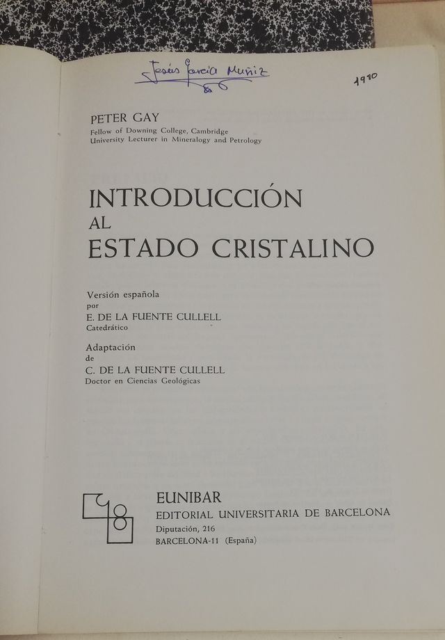 INTRODUCCIÓN AL ESTADO CRISTALINO (P. Gay)