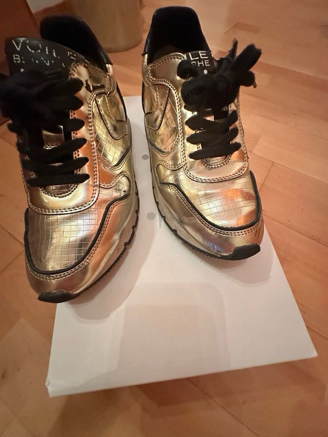 Bambas voile blanche dorada