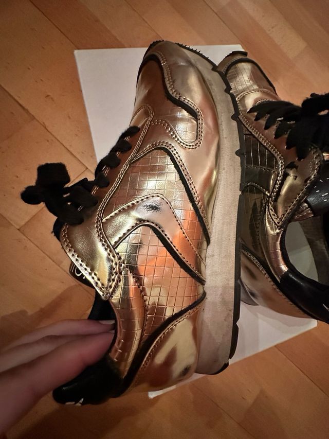 Bambas voile blanche dorada