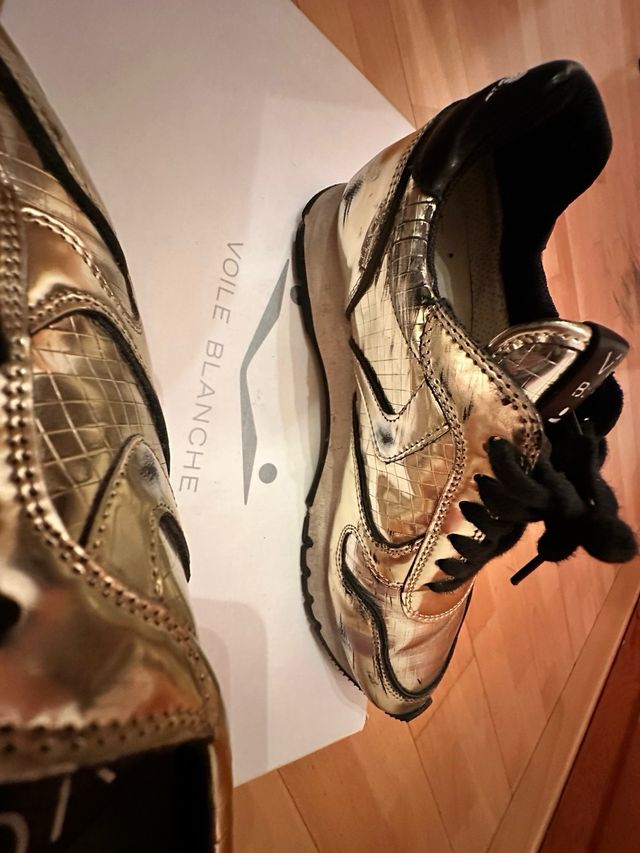 Bambas voile blanche dorada