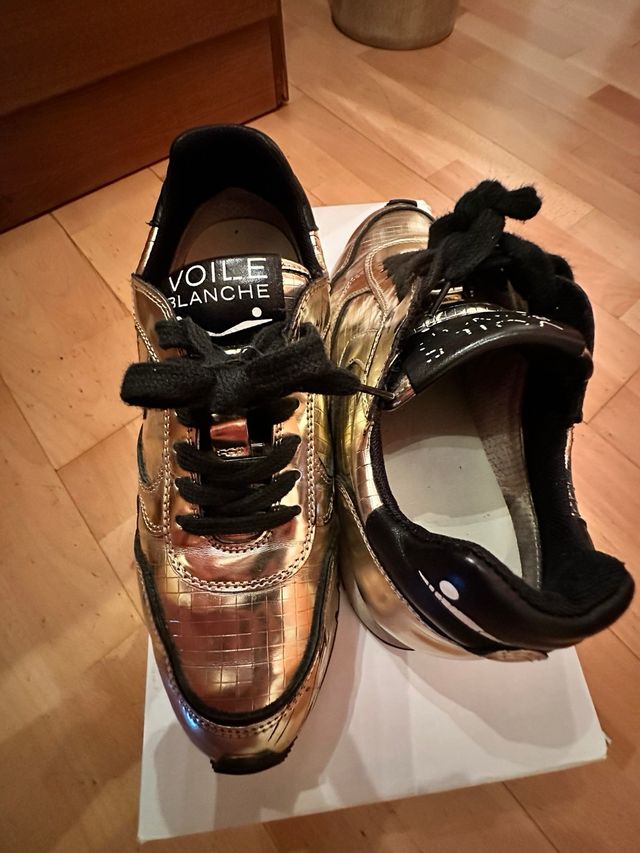 Bambas voile blanche dorada