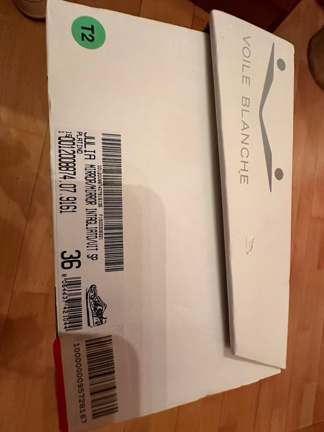 Bambas voile blanche dorada