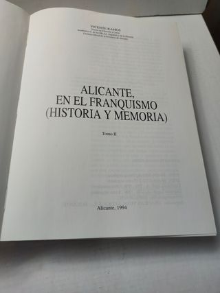Alicante en el Franquismo- Vicente Ramos