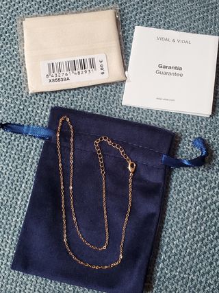 Cadena chapada oro 18kt Vidal NUEVA