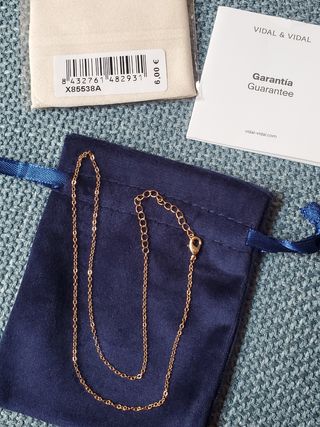 Cadena chapada oro 18kt Vidal NUEVA
