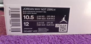 Nike Air Jordan why not zer0.4 USA West nba 🏀 kd