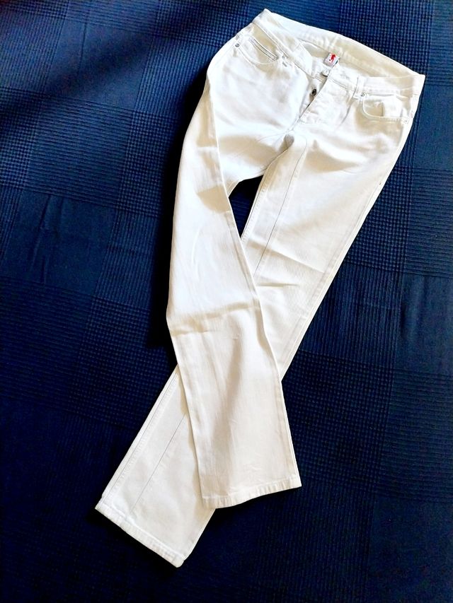 Pantalone Jeans BIKKEMBERGS bianco