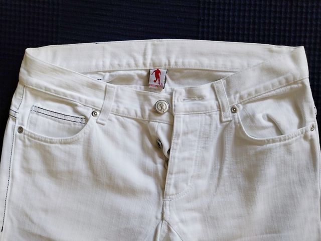 Pantalone Jeans BIKKEMBERGS bianco