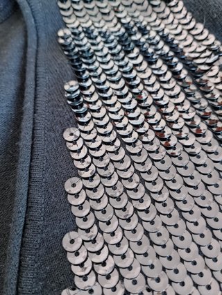 Jersey negro mujer lentejuelas