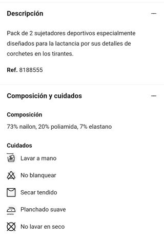 Pack de 2 sujetadores Mamalicious lactancia