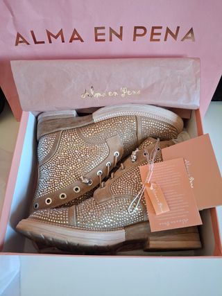 Botines de piel Alma en Pena talla 39
