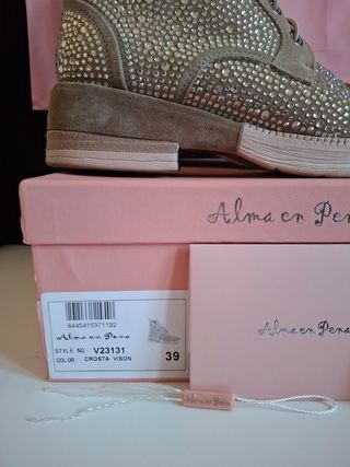 Botines de piel Alma en Pena talla 39