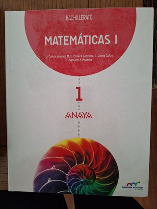 Libro Matemáticas 1° BACH