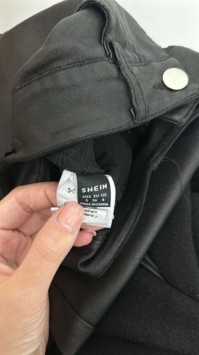 Jeans pelle nero Shein