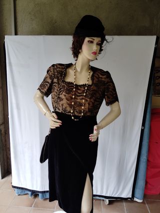 Vestido antiguo años 30 