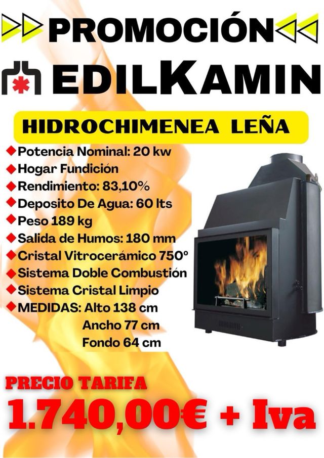 Idrostufa a legna EDILKAMIN