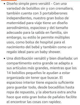 Bolsa Maternal Pañales