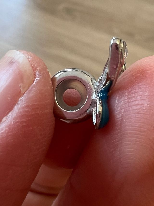 Charm polilla plata S925