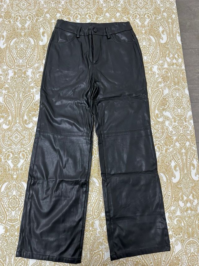 Jeans in pelle nero Shein