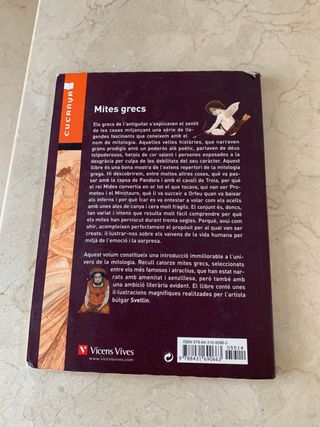 Libro lectura “Mites Grecs”