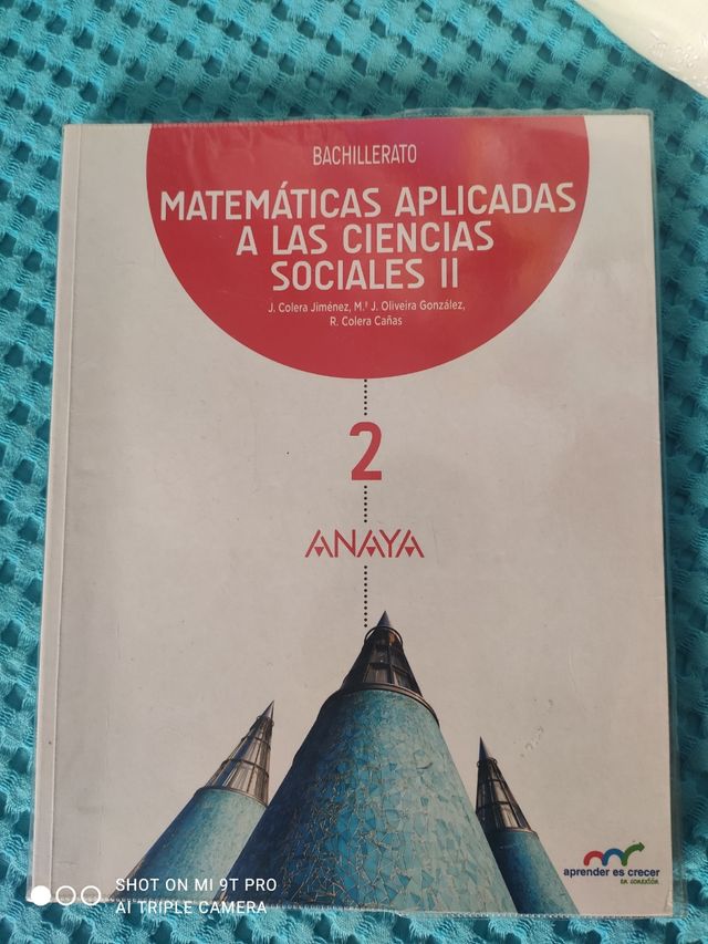 Matemáticas aplicadas a ciencias sociales  1 bach