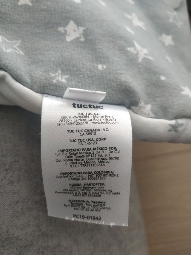 Saco para bebé Tuc Tuc