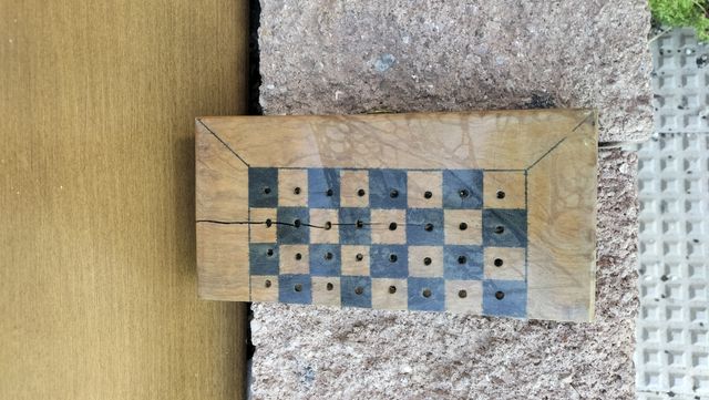 Juego de viaje ajedrez vintage