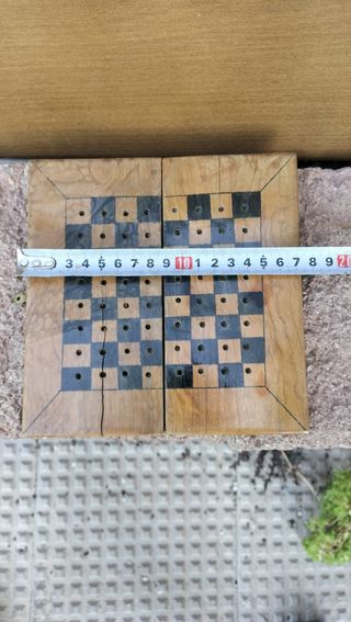 Juego de viaje ajedrez vintage