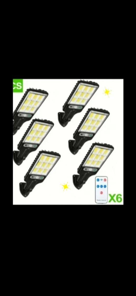 Se envian 6 farolas solares.