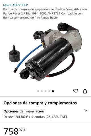 Bomba compresora de suspensión Range Rover
