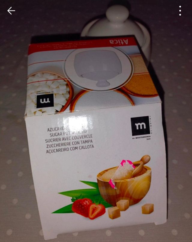 Azucarero a estrenar