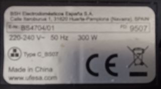 Vaso de vidrio para batidora de vaso Ufesa