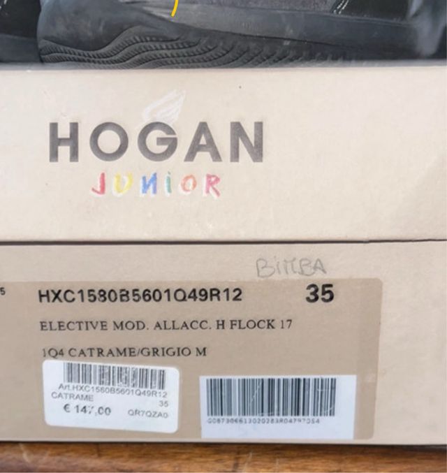 Scarpe Hogan junior tg 35 grigio