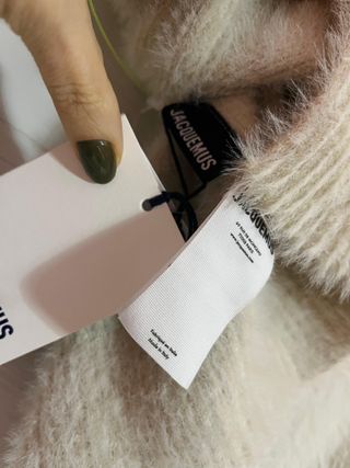 Crop top Jacquemus La Maille Neve white 42