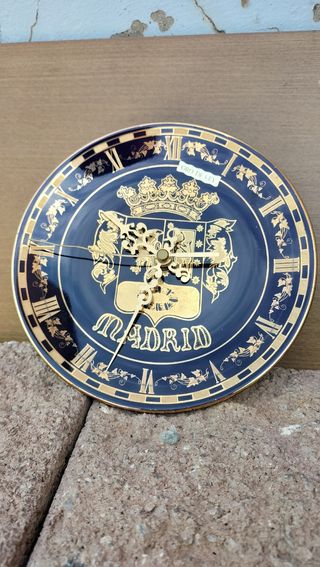 Plato y reloj oro de ley