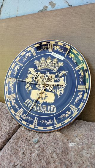 Plato y reloj oro de ley