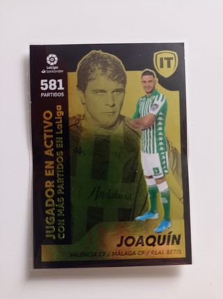 Cromo de Joaquín Sánchez 50 Aniversario de Panini