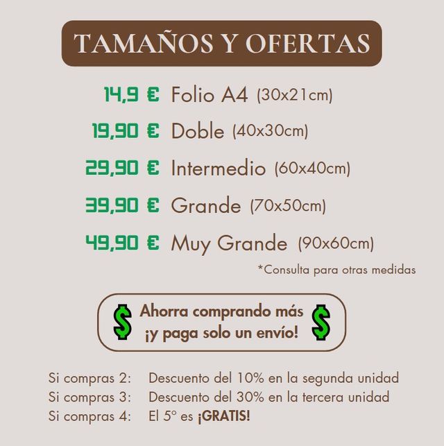 Cuadro Árabe de camellos - Poster Enmarcado 🐪